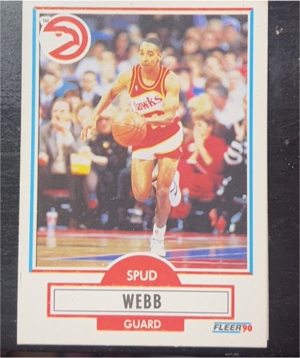 1990 Fleer #5 Spud Webb — front