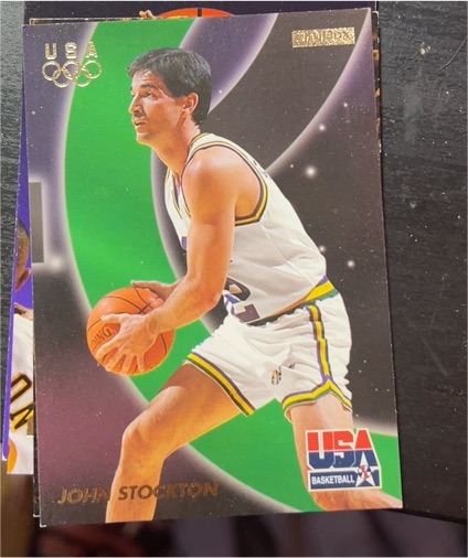 1996 SkyBox USA Basketball #20 John Stockton — front