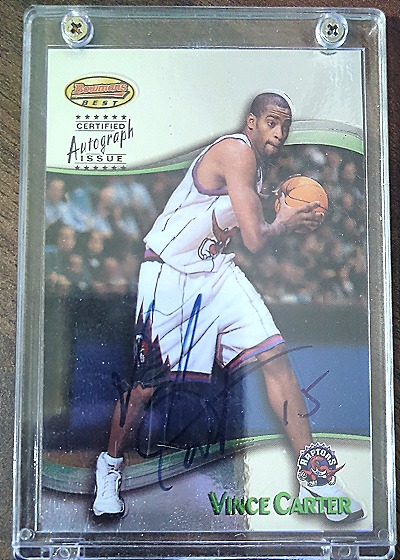 1998 Bowman's Best Vince Carter — front