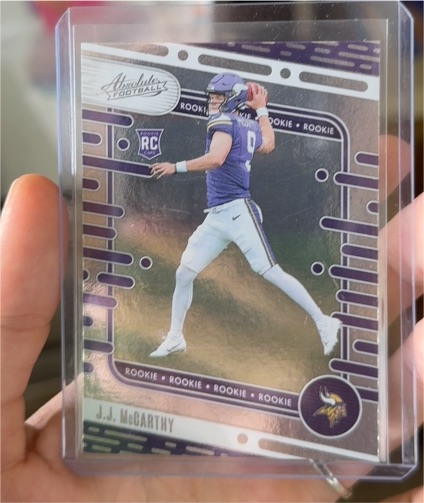 2024 Panini Absolute Football #110 J.J. McCarthy Rookie — front