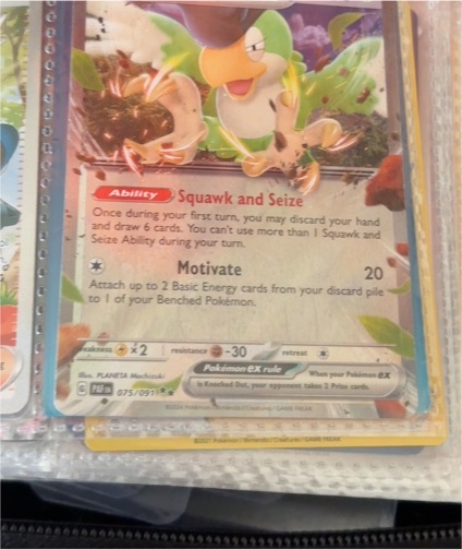 Squawkabilly ex 075/091 Paldean Fates — front