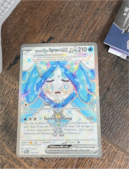 2024 Pokémon TCG Twilight Masquerade #194/167 Wellspring Mask Ogerpon EX — front