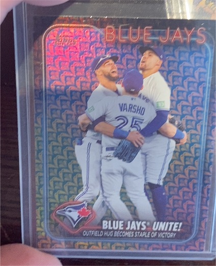 2024 Topps Series 1 #167 Blue Jays Unite! — front