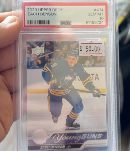 2023 Upper Deck #474 Zach Benson — front