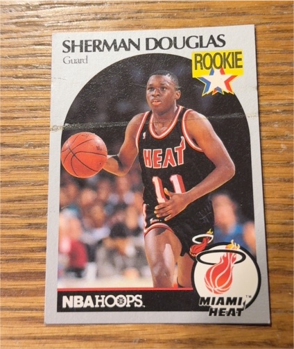 1990 NBA Hoops #164 Sherman Douglas — front