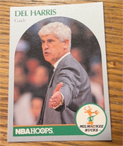 1990-91 NBA Hoops #319 Del Harris — front