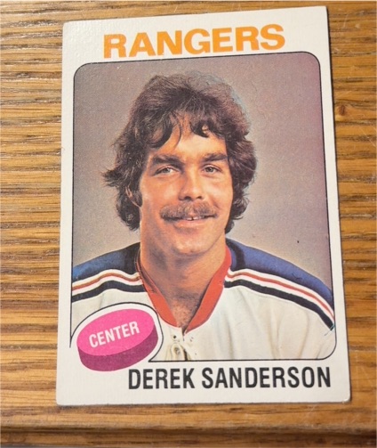 1975-76 Topps #73 Derek Sanderson — front