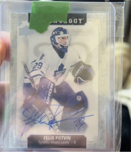 2018-19 Upper Deck Chronology Franchise History Autographs #FHLAPN Felix Potvin — front