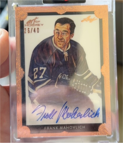 2021 Leaf Art of Hockey Bronze #PA-FM1 Frank Mahovlich — front