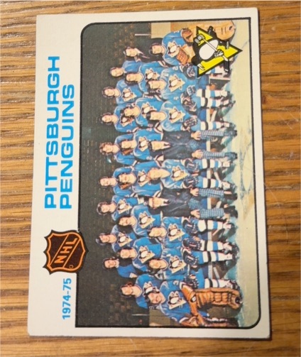 1974-75 Topps #93 Pittsburgh Penguins Team — front