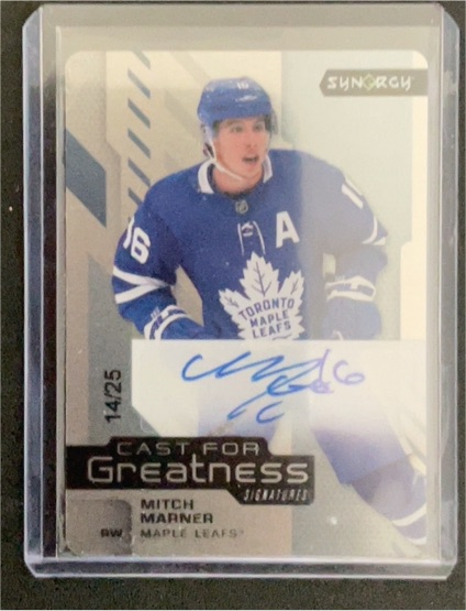 2021-22 Upper Deck Synergy Cast For Greatness Signatures #CG-6 Mitch Marner — front