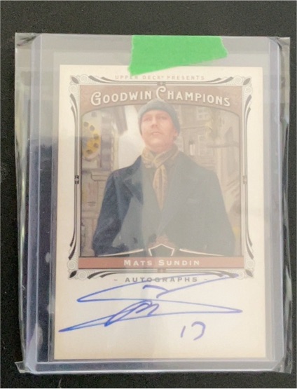 2013 Upper Deck Goodwin Champions #A-MS Mats Sundin — front