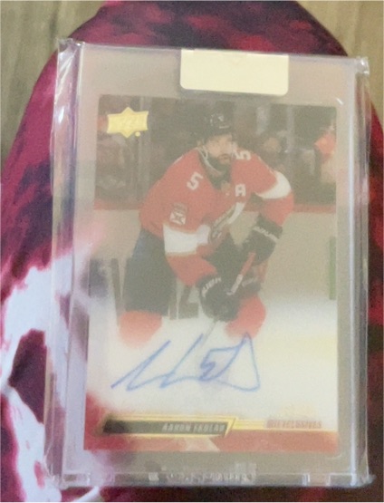 2021-22 Upper Deck Clear Cut #CC-AE Aaron Ekblad — front