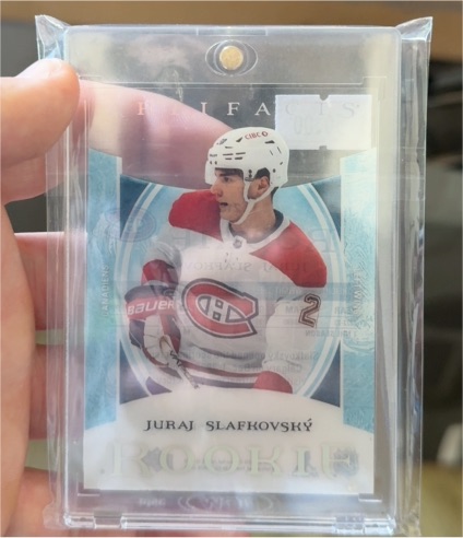 2023 Upper Deck Artifacts 2022-23 Update Clear Cut Rookies Juraj Slafkovsky #216 — front