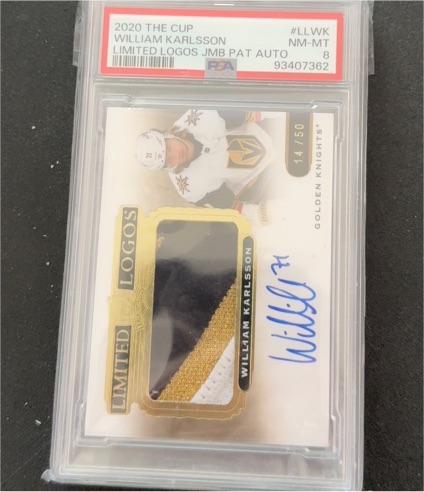 2020 The Cup Limited Logos #LLWK William Karlsson — front