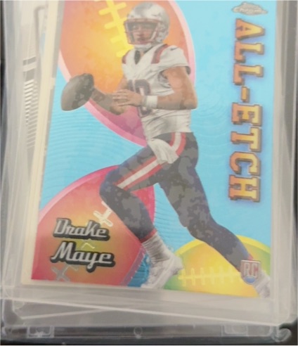 2024 Topps Chrome #CAE-DM All-Etch Drake Maye — front