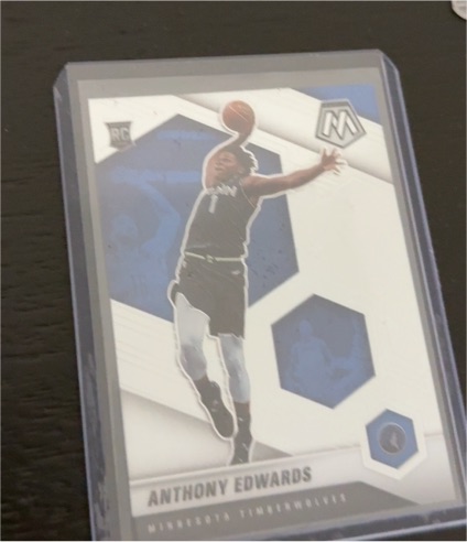 2020-21 Panini Mosaic #201 Anthony Edwards Rookie — front