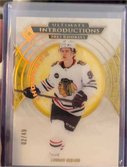 2023-24 Ultimate Collection #UI-62 Connor Bedard Ultimate Introductions Showcase — front