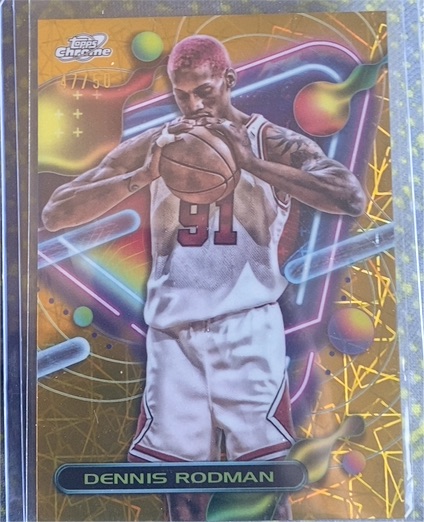 2023-24 Topps Chrome Cosmic #22 Dennis Rodman — front