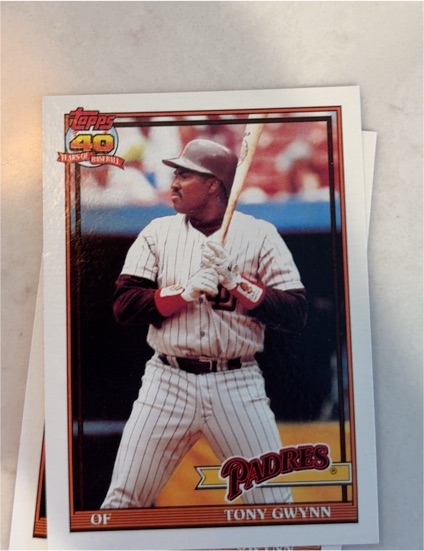 1991 Topps #180 Tony Gwynn — front