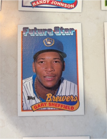 1989 Topps #343 Gary Sheffield Future Star Rookie Card — front