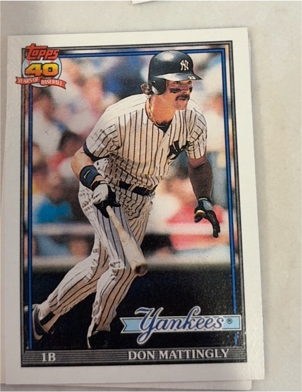 1991 Topps 40 Years of Baseball #100 Don Mattingly — front