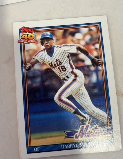 1991 Topps #200 Darryl Strawberry — front