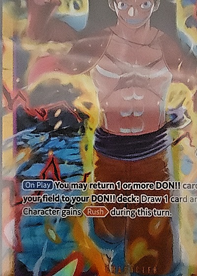 One Piece TCG Monkey D. Luffy OP09-119 Emperors in the New World Secret Rare — front