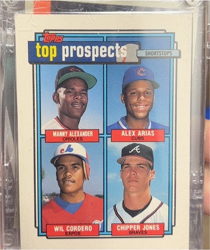 1992 Topps #551 Top Prospects Chipper Jones — front
