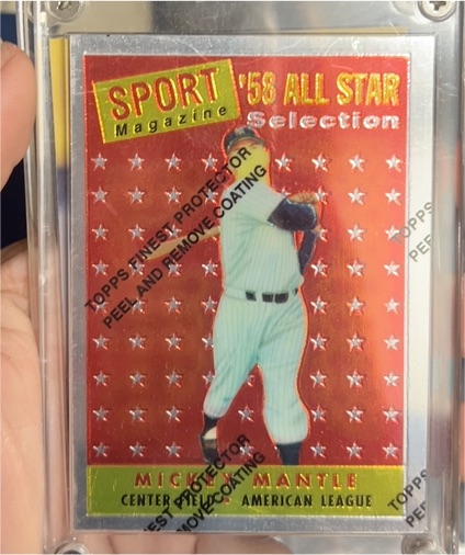 1958 Topps #487 Mickey Mantle All Star — front