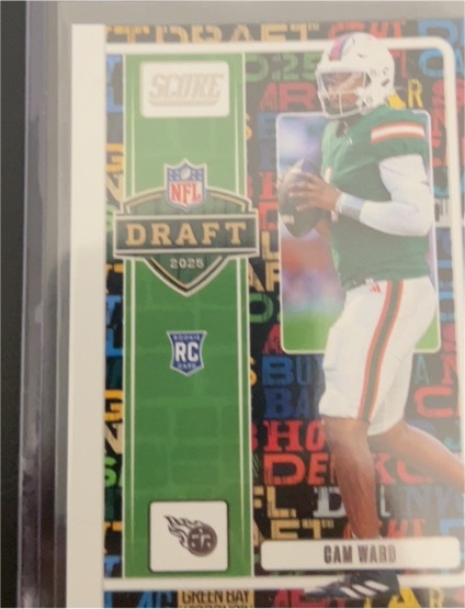 2025 Panini Score NFL Draft #3 Cam Ward — front