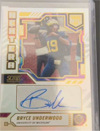 2025 Panini Score Next Era NIL Autographs #NEN-BU1 Bryce Underwood — front