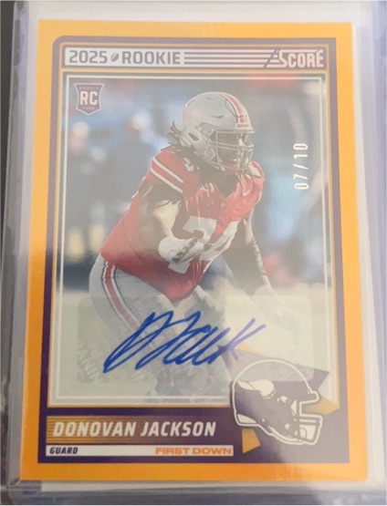 2025 Panini Score #90 Donovan Jackson — front
