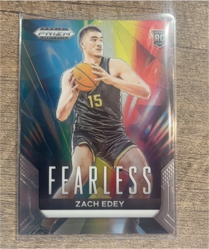 2024 Panini Prizm Draft Picks #6 Zach Edey Fearless — front