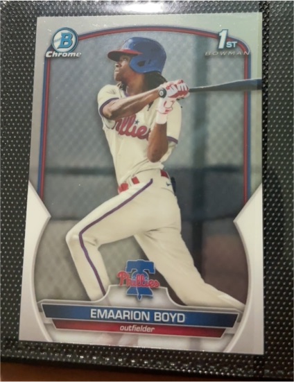 2023 Bowman Chrome #BP-128 Emaarion Boyd — front