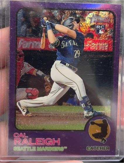 2022 Topps Heritage #367 Cal Raleigh — front