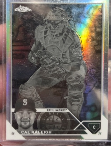 2023 Topps Chrome #141 Cal Raleigh — front