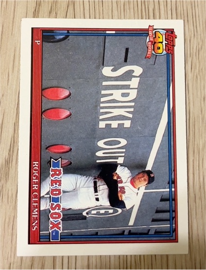 1991 Topps #530 Roger Clemens — front