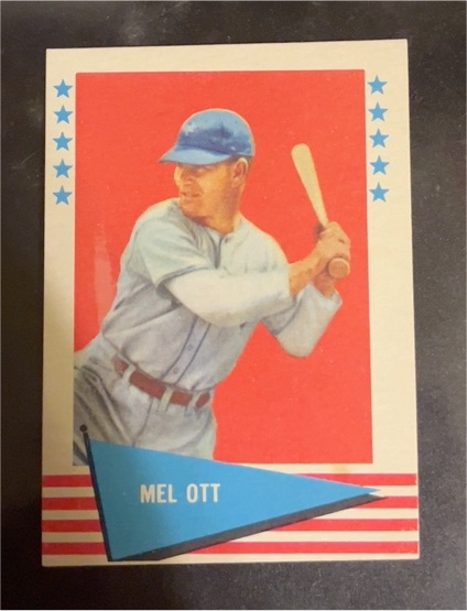 1961 Fleer #68 Mel Ott — front