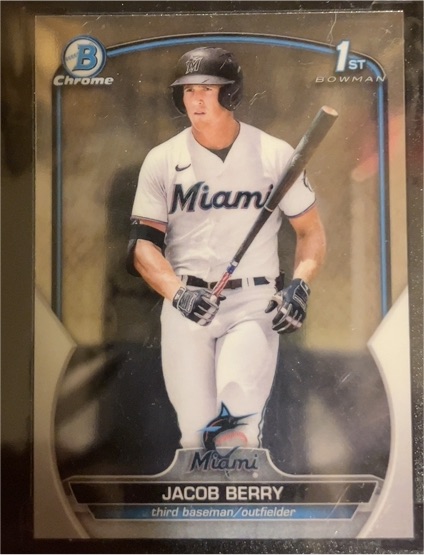 2023 Bowman Chrome #BCP-108 Jacob Berry — front
