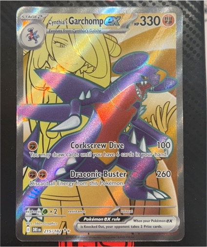 2025 Pokémon TCG Scarlet and Violet Destined Rivals #215 Cynthia's Garchomp EX — front