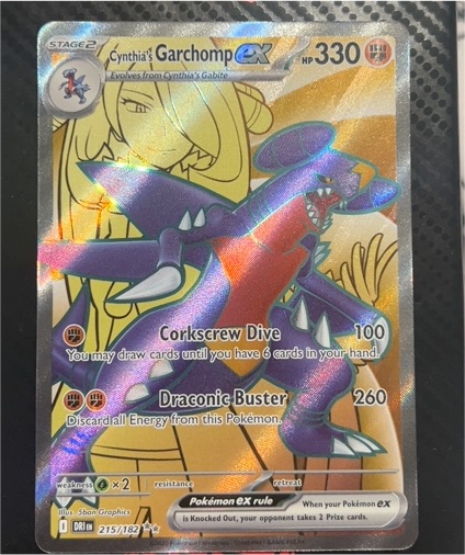 2025 Pokémon TCG Destined Rivals #215 Cynthia's Garchomp EX — front