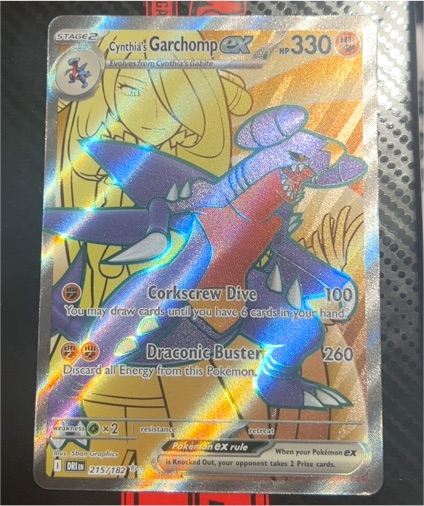 2025 Pokémon TCG Scarlet and Violet Destined Rivals #215 Cynthia's Garchomp ex — front