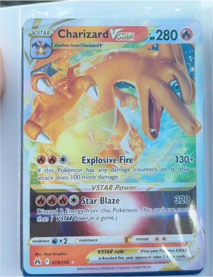 2023 Pokémon Crown Zenith #019 Charizard VSTAR — front