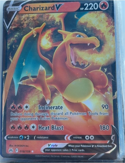 2023 Pokémon TCG Crown Zenith #018/159 Charizard V — front
