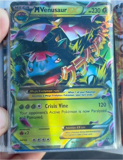 2014 Pokémon XY Evolutions #2 Mega Venusaur EX — front