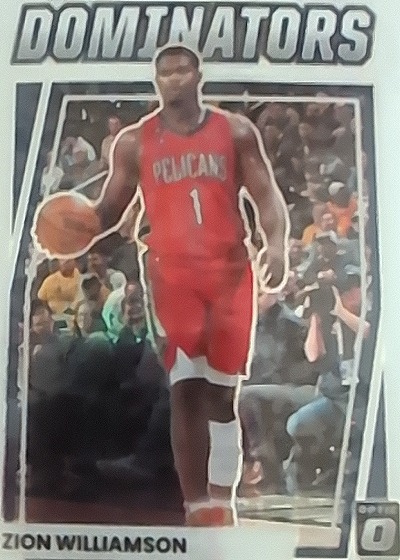 2021 Donruss Optic Dominators #DOM-1 Zion Williamson — front