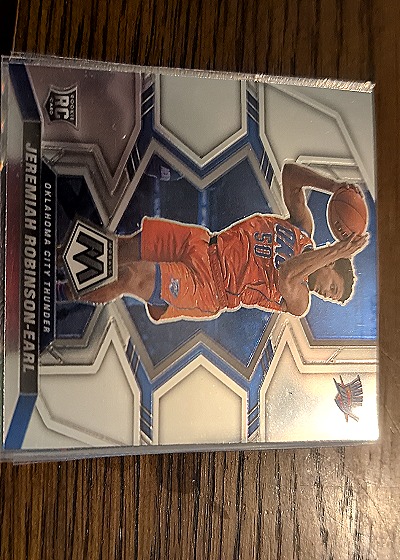 2021-22 Panini Mosaic Jeremiah Robinson-Earl Rookie Card — front