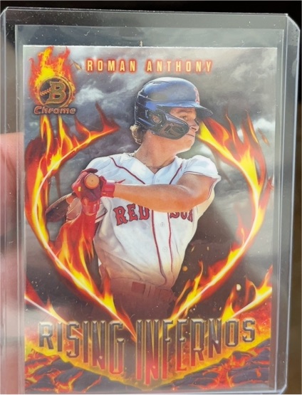 2024 Bowman Chrome #RI-18 Roman Anthony Rising Infernos — front