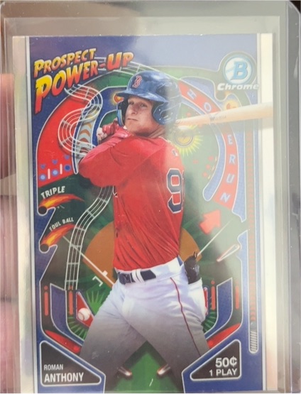 2024 Bowman Chrome Prospect Power-Up #PP-13 Roman Anthony — front
